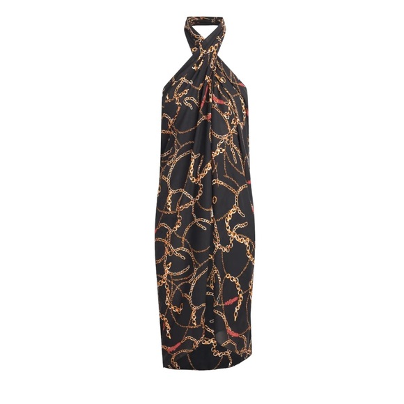 NEW Walter Baker Paradise Sarong with Ibiza Chain Design Versatile Piece - Picture 1 of 6